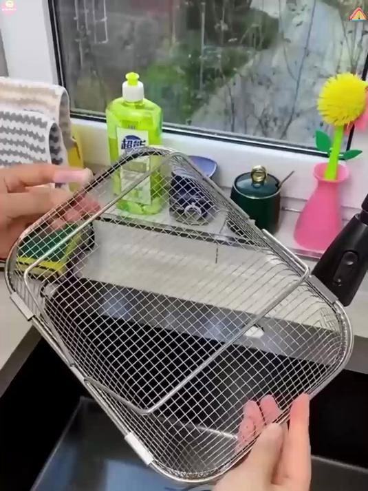 不锈钢沥水篮单水池可伸缩洗菜盆大号家用厨房水槽滤水架!