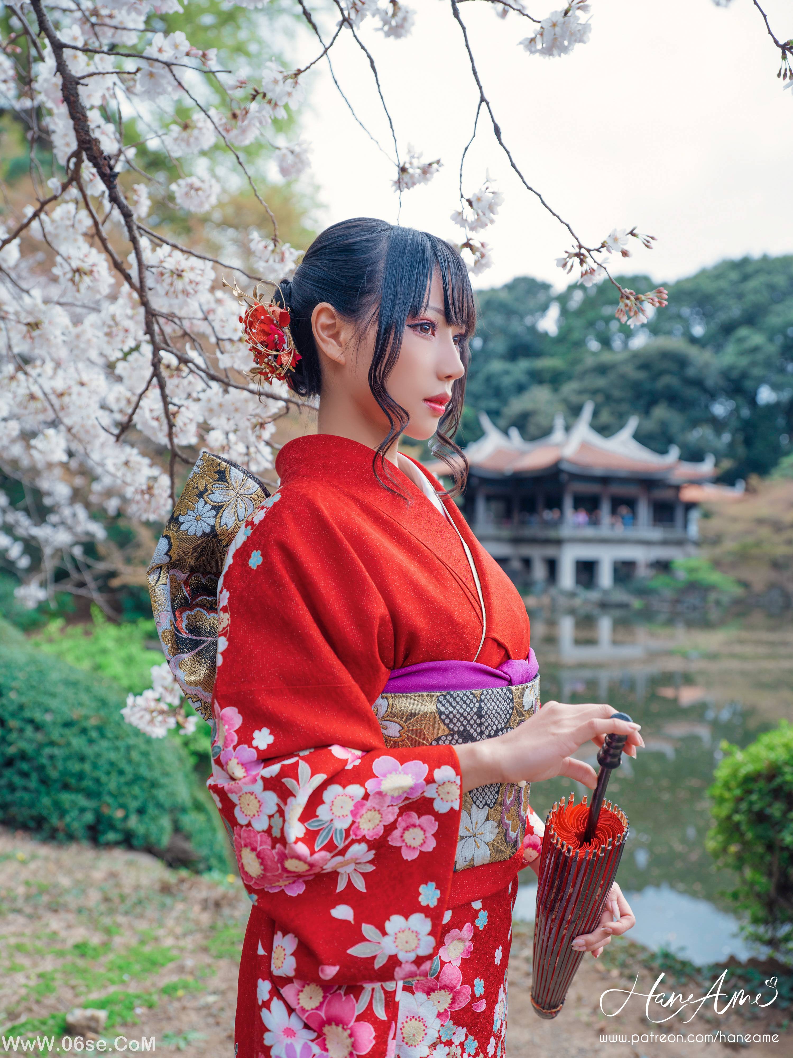 图片[25]-Hane Ame 雨波写真 NO.013 – 赤紅和服[38P736M]-六色网