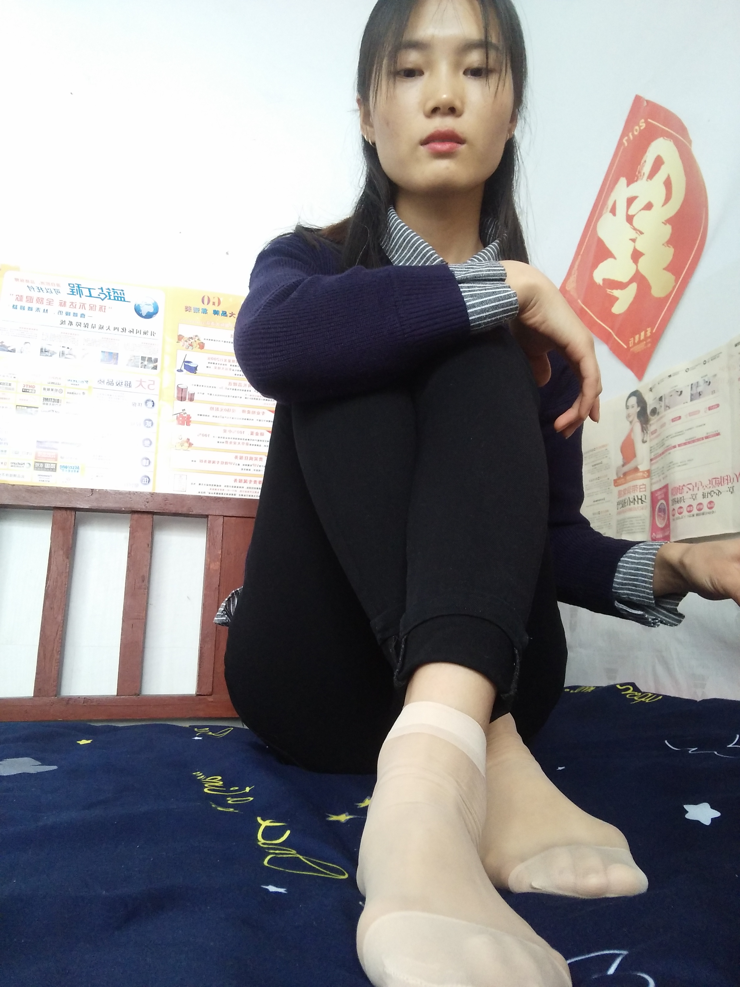 图片[36]-学妹校园寝室短丝系列005期 徐璐[52P85M]-六色网