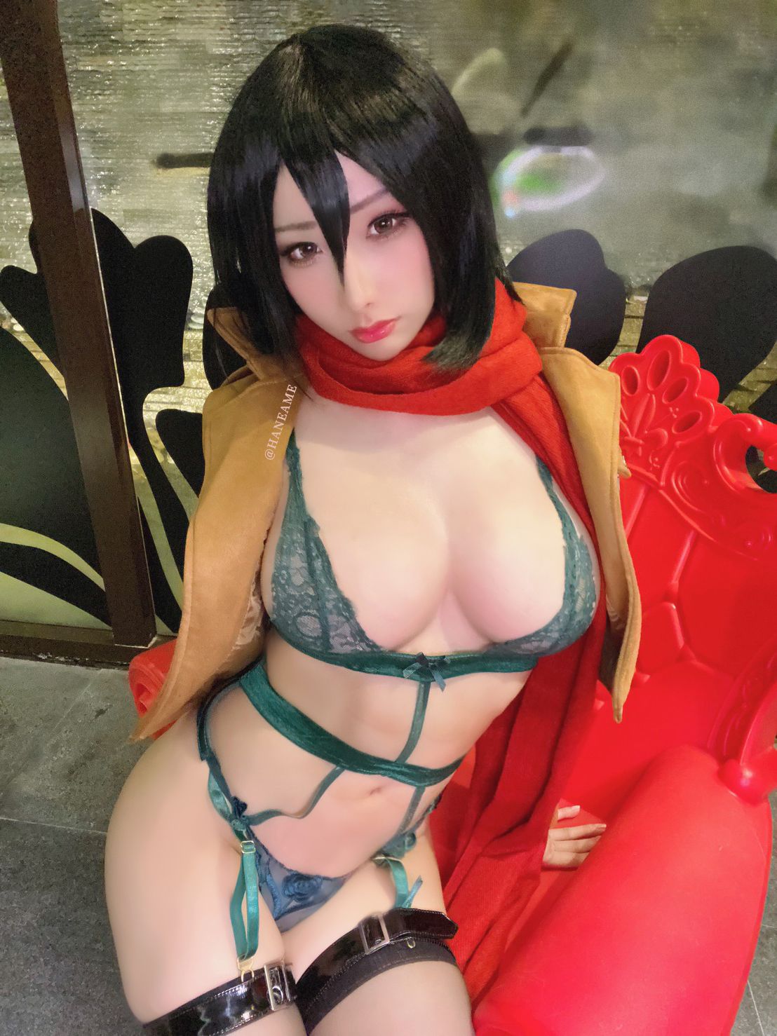 Hane Ame 雨波写真 NO.014 - 进击的巨人[48P113M]-六色网