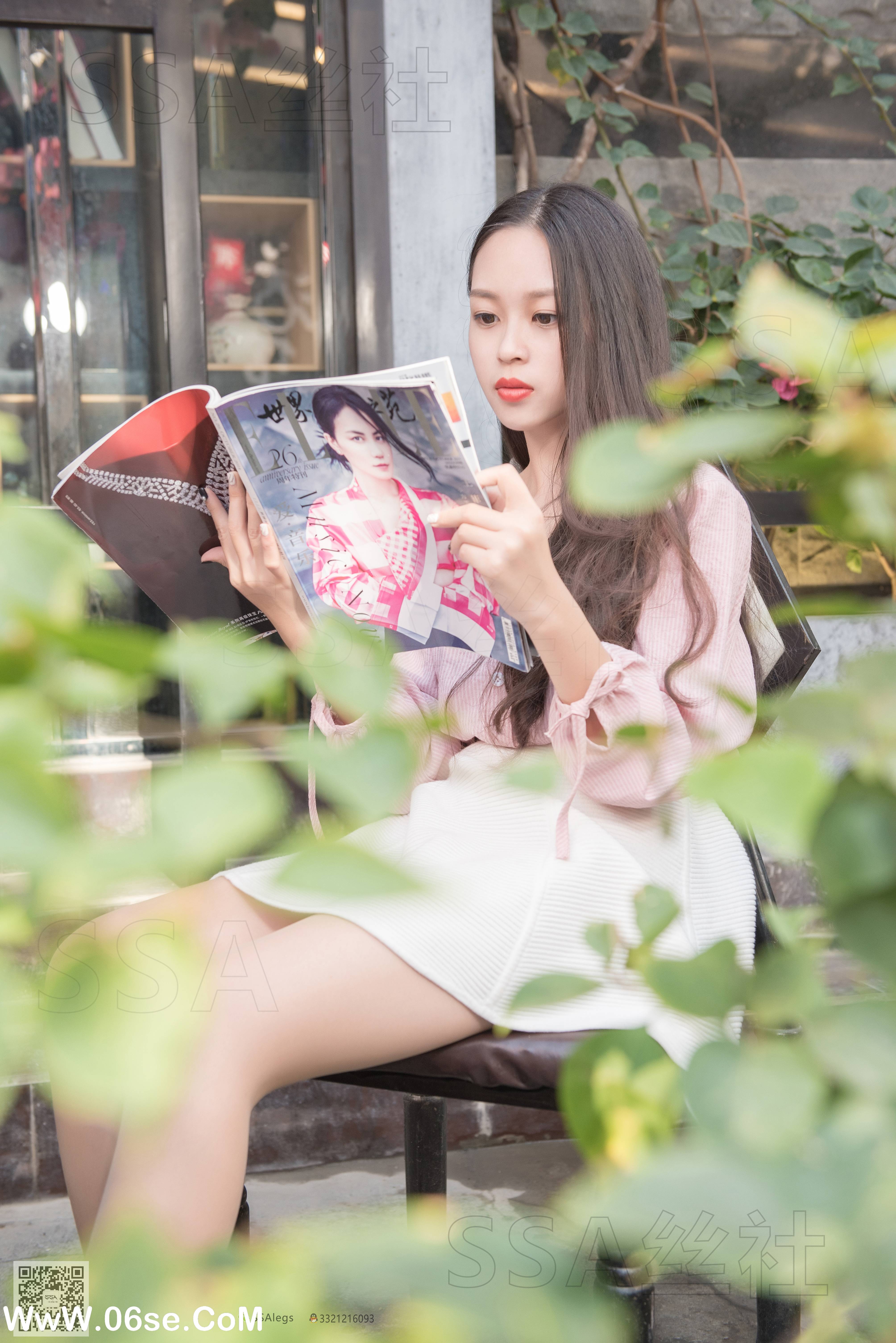 图片[23]-[SSA丝社] NO.052 西西 街拍小白裙[120P2.02G]-六色网