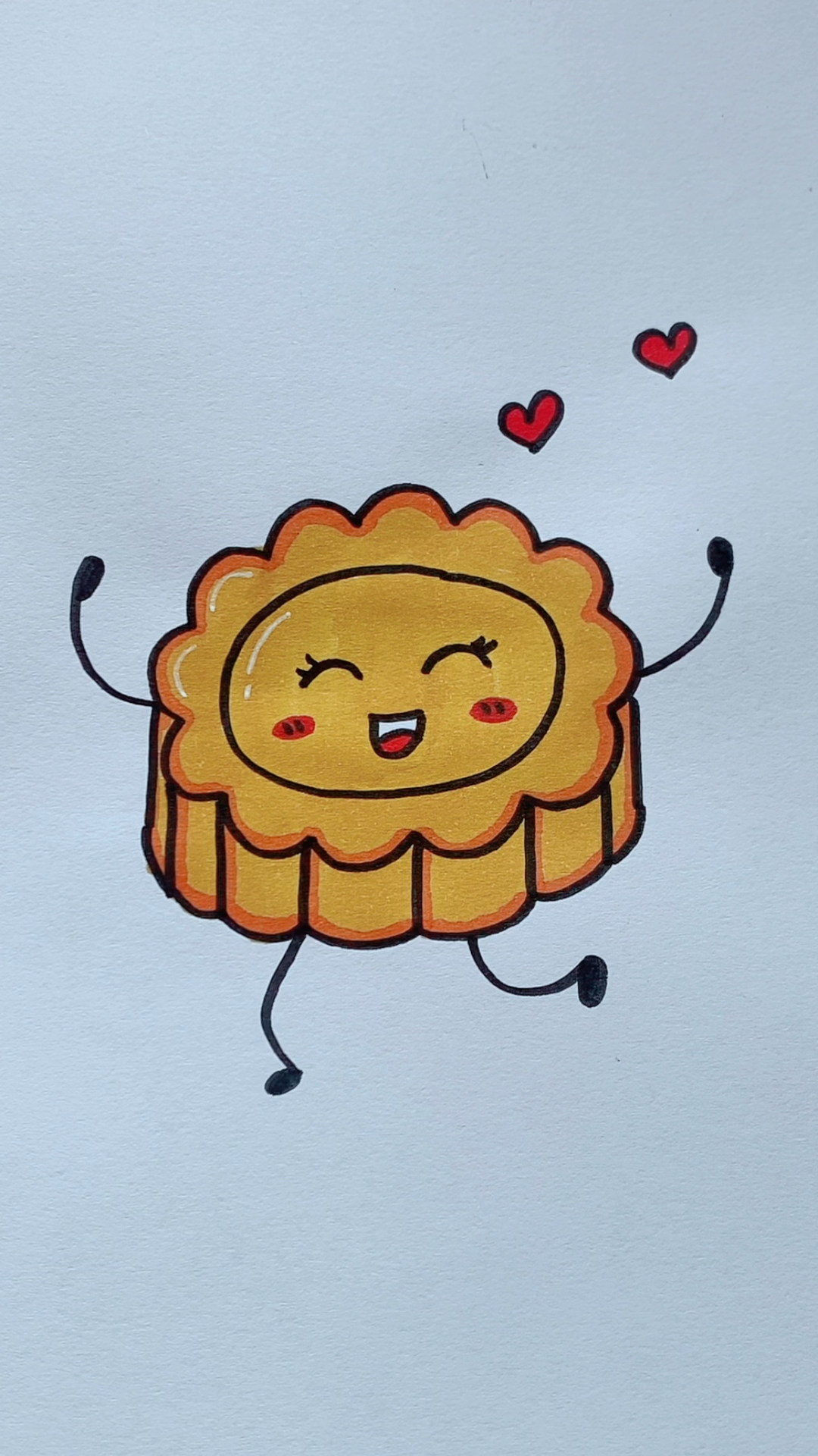 简单画小月饼