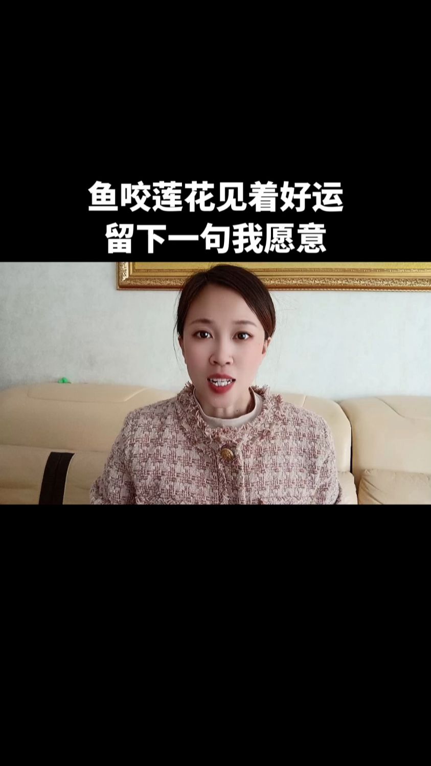 鱼咬莲花见者好运