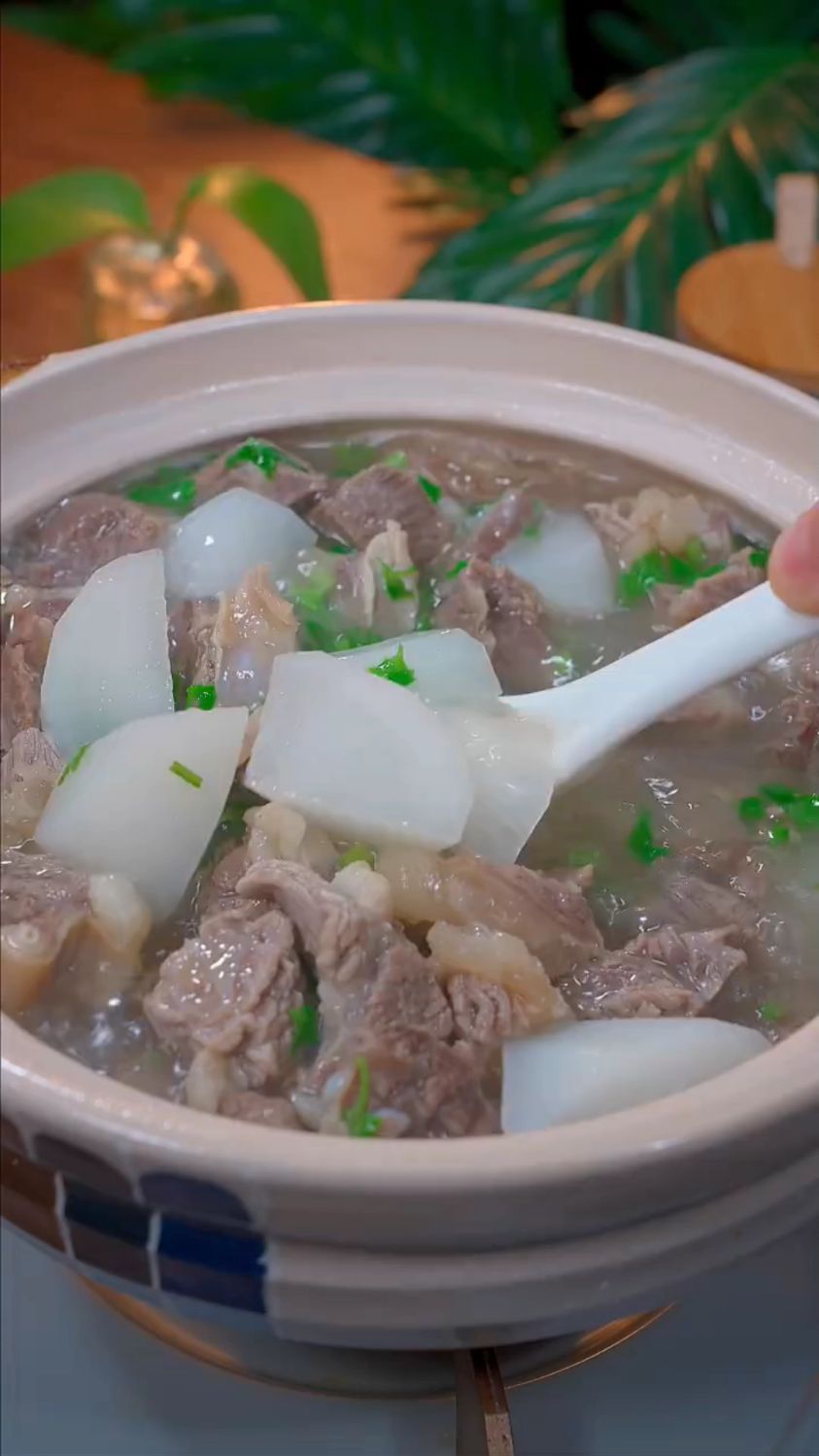 牛肉炖萝卜,汤鲜味美