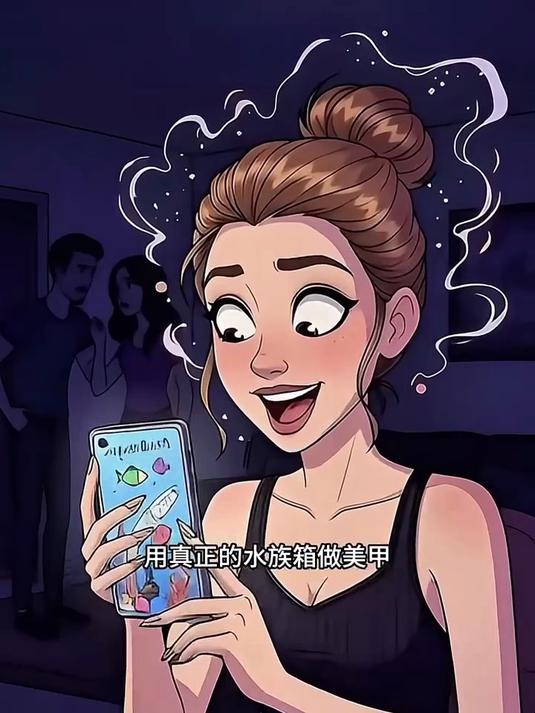 女网红喜欢做美甲