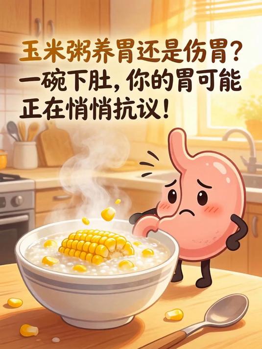 玉米粥养胃还是伤胃?一碗下肚,你的胃可能正在悄悄抗议!