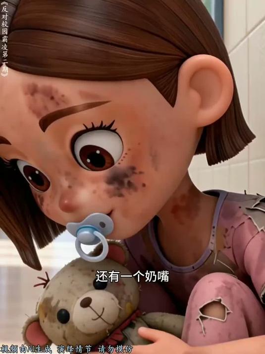 抱紧玩偶熊的小包子：