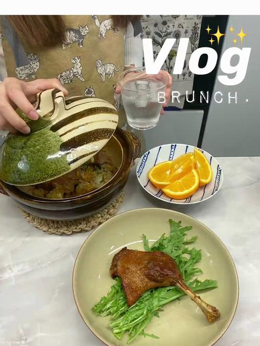 我的厨房日记 翻车版烤鸭腿. 香肠煲仔饭. 酵液进展.