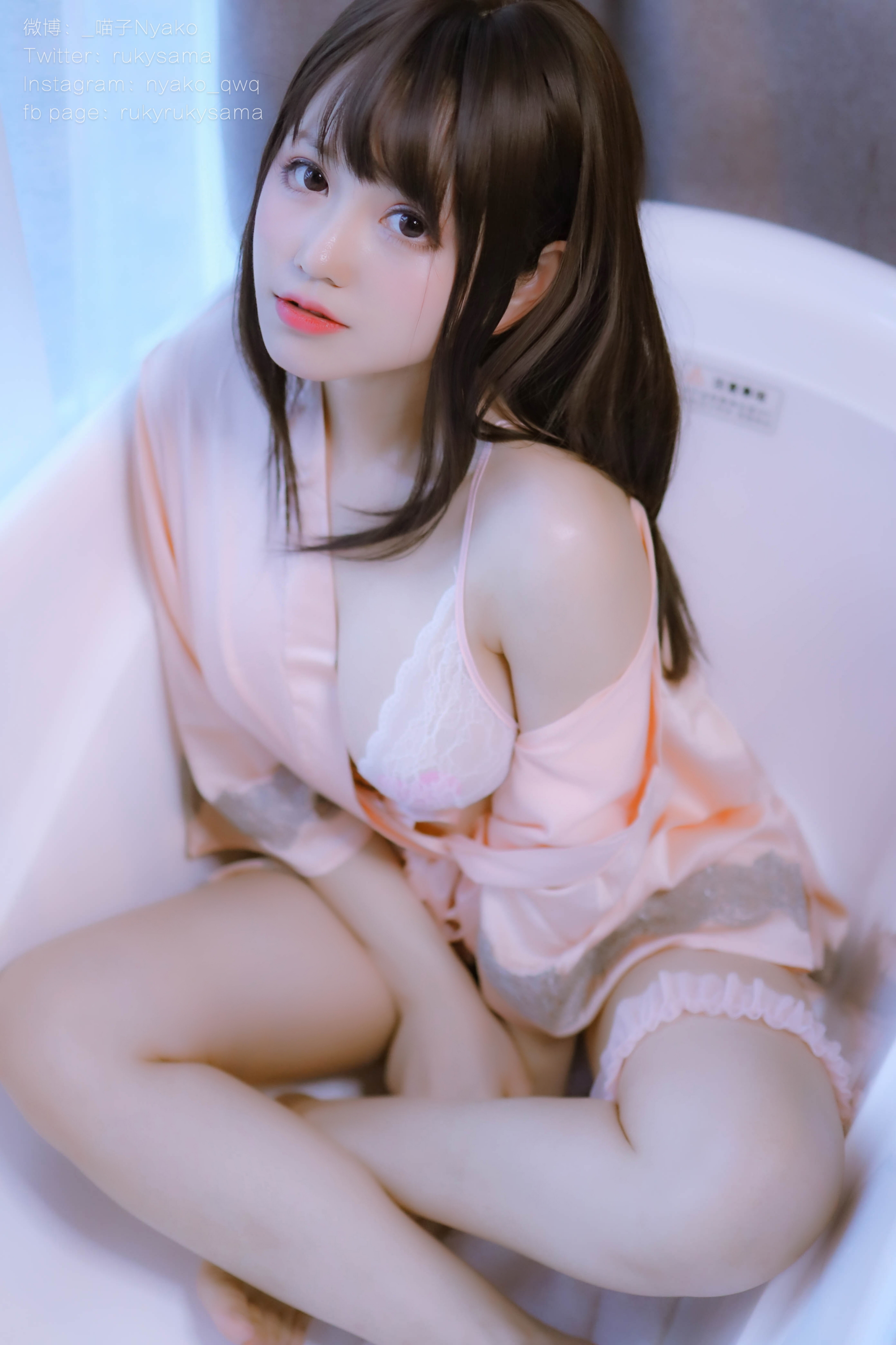 图片[15]-Nyako喵子 NO.027 – 丝绸睡衣 [80P+1V370M]-六色网