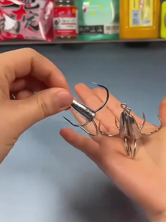 升级3爪锚钩,铅砣助力,钓鱼新体验!