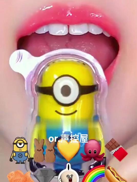 解压视频：可爱卡通美食 声控咀嚼音