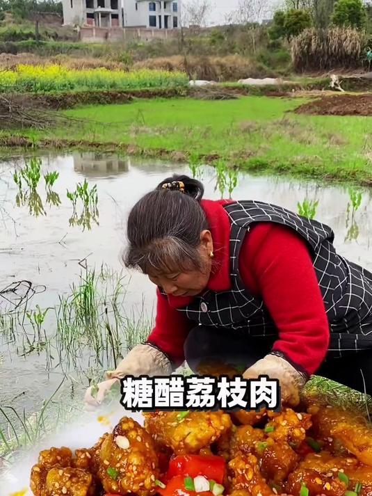 在家做糖醋荔枝肉就是怎么简单,跟我这样调的糊持久不回软,很脆