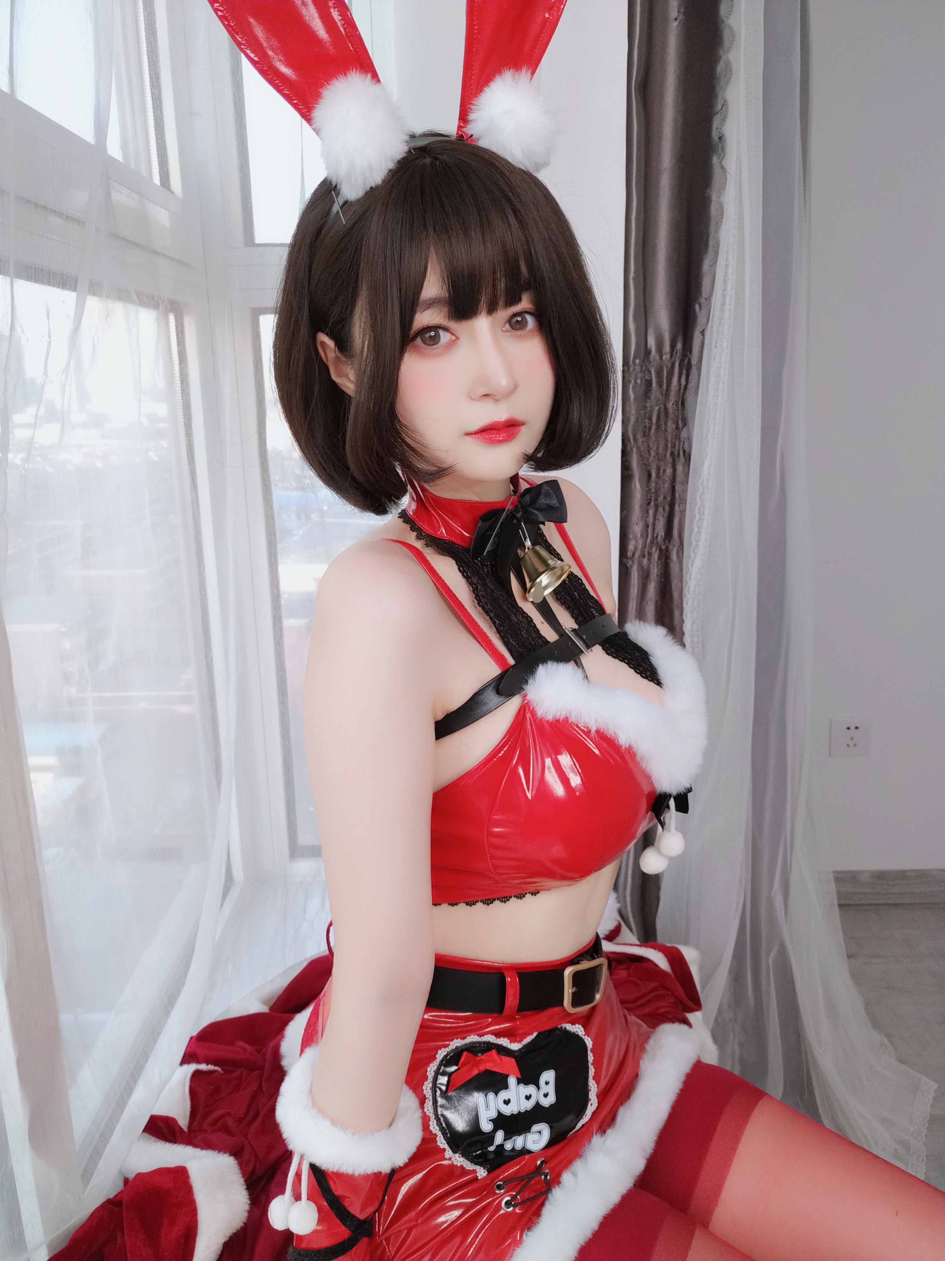 图片[44]-Coser小姐姐白银 NO.160 — Christmas Bunny [50P138M]-六色网