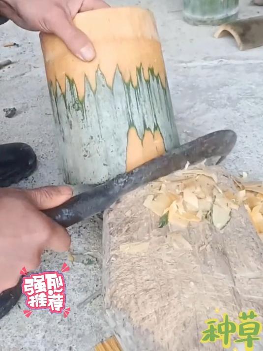 用纯天然竹子蒸饭桶古法蒸米饭,原汁原味清新自然,好吃又营养!