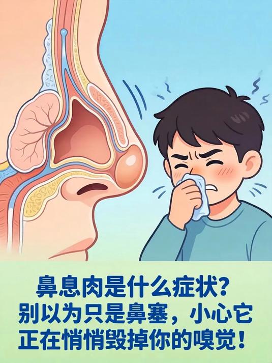 鼻息肉是什么症状?别以为只是鼻塞,小心它正在悄悄毁掉你的嗅觉!