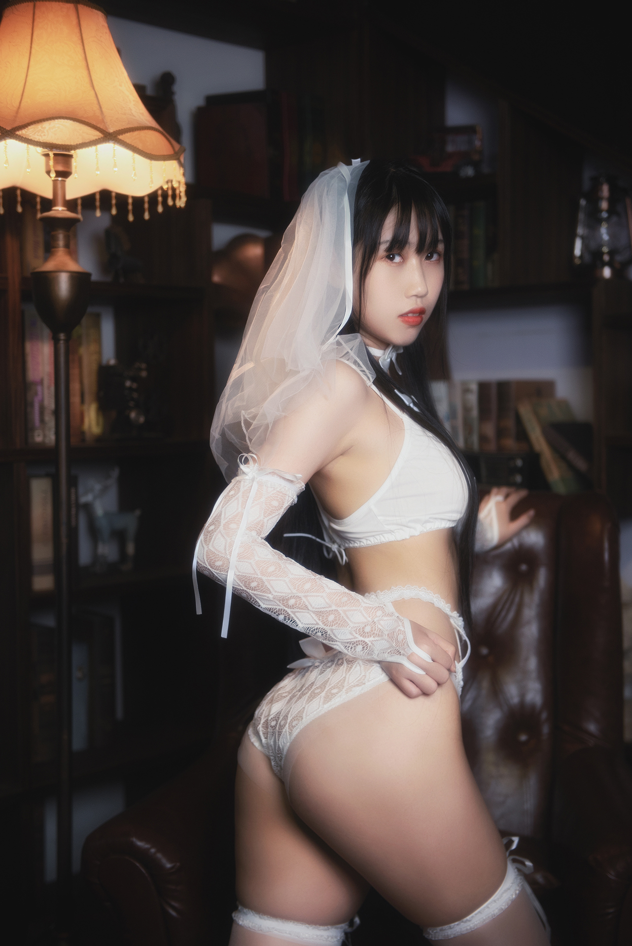图片[11]-不呆猫 NO.022 — 白色情趣婚纱[24P32M]-六色网