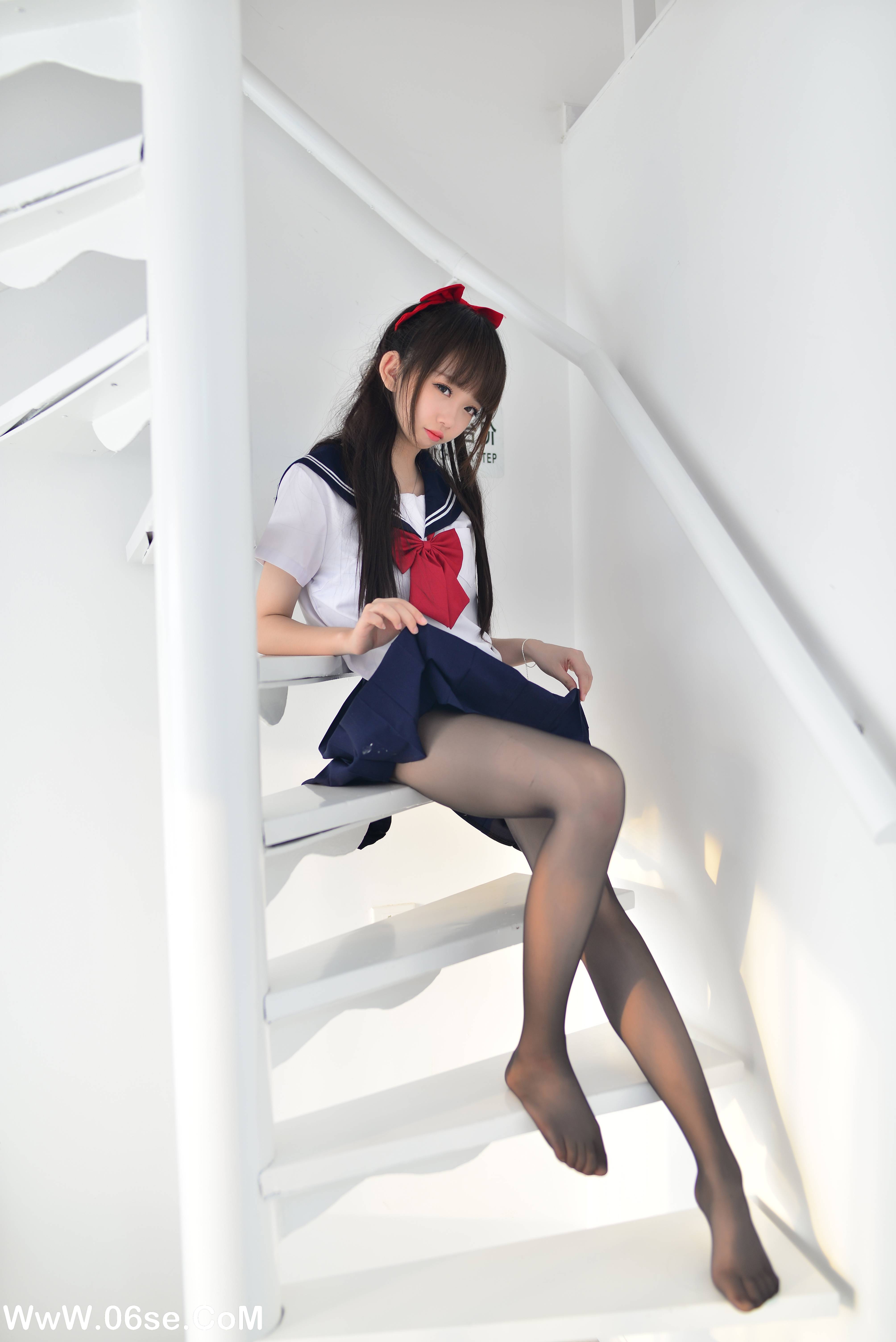图片[42]-Cos小姐姐雪琪 NO.041 – 黑丝JK死库水 [46P392M]-六色网