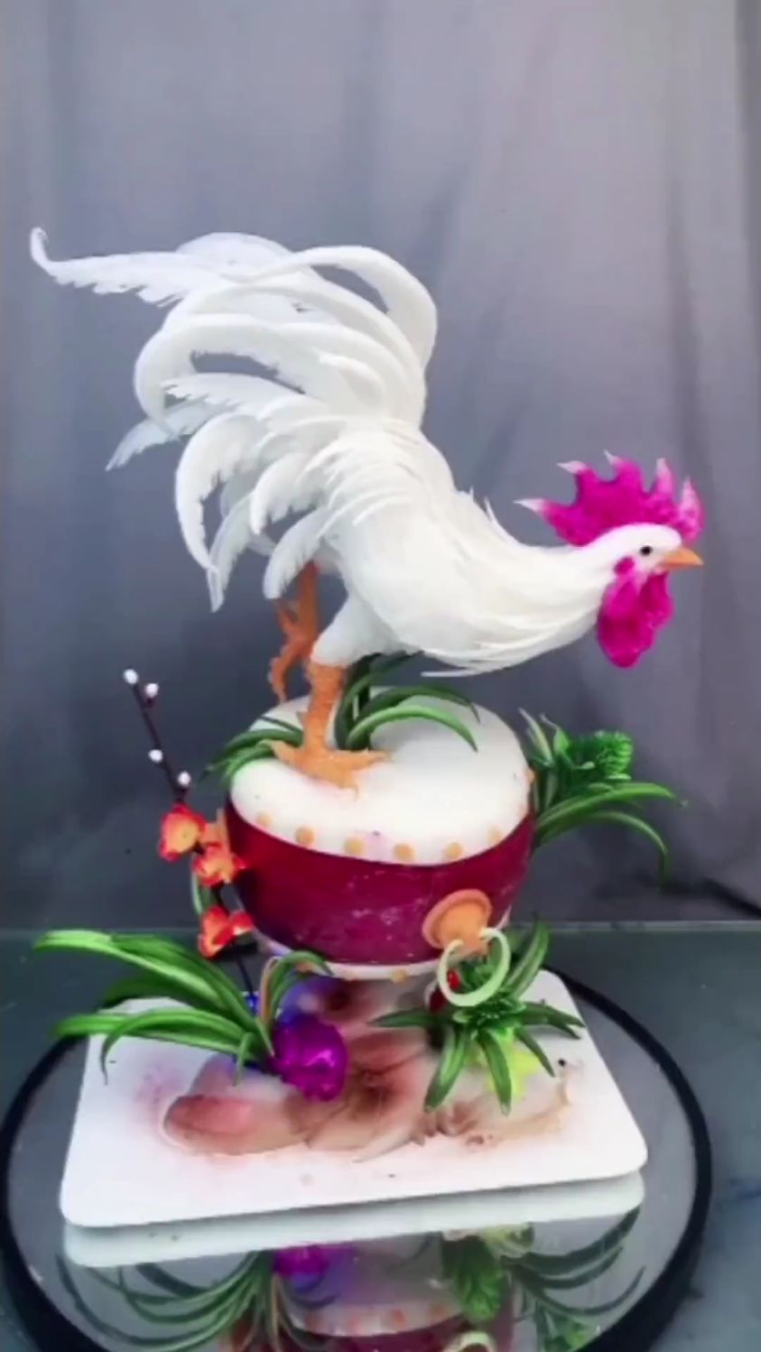 蔬菜雕刻作品