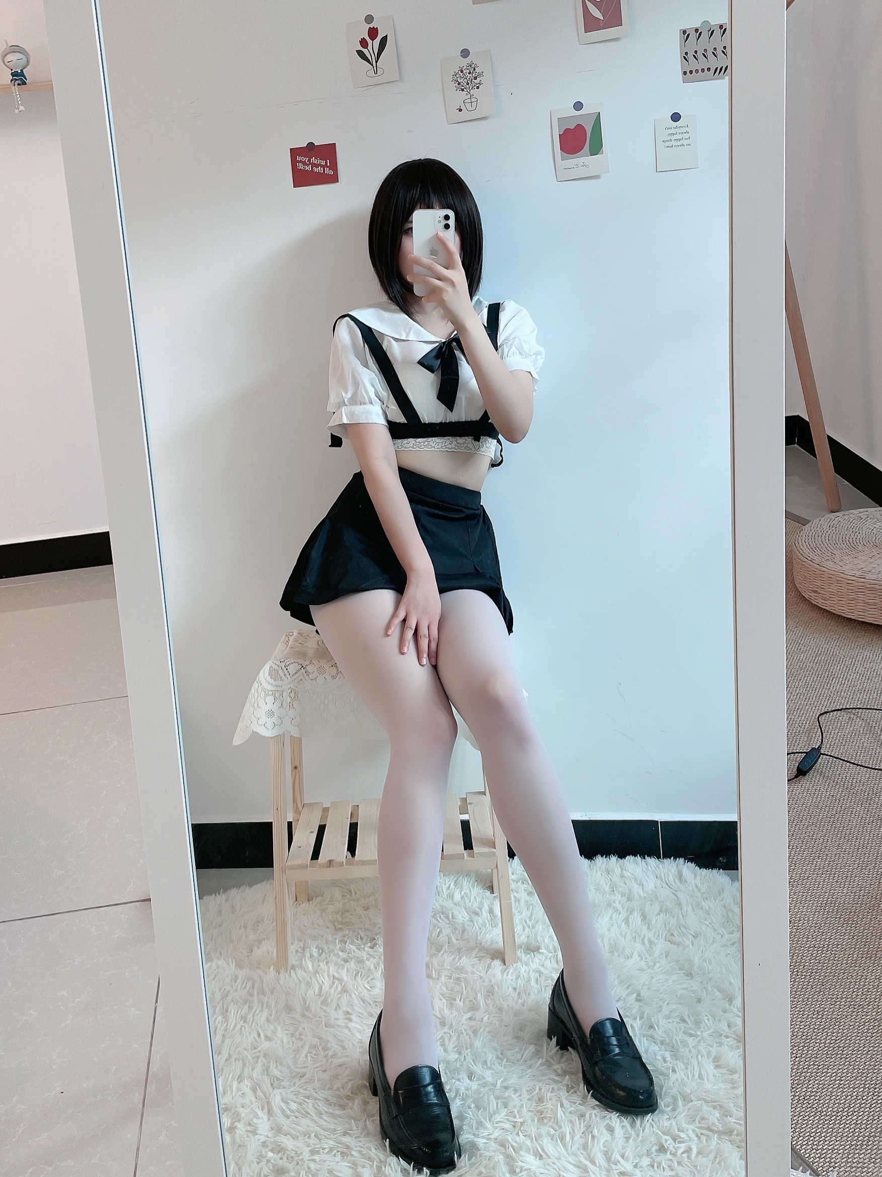 图片[23]-田璐璐 NO.003 — 白丝短裙[100P+3V190M]-六色网