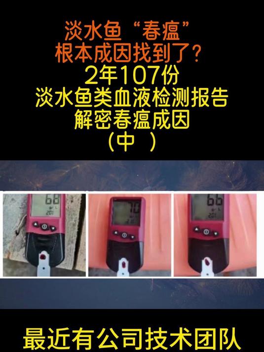 淡水鱼春瘟的成因,2年107份淡水鱼血液检测报告解密(中)