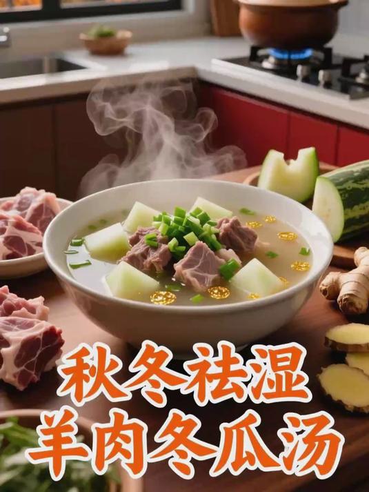 秋冬祛湿,羊肉冬瓜汤,温补又祛湿