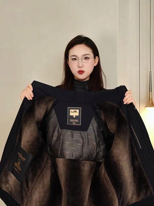 「羊毛派克服」加绒加厚男士棉衣保暖爸爸冬装外套棉服棉袄