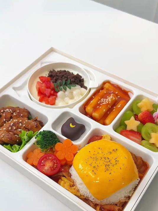 沉浸式给初中生做便当