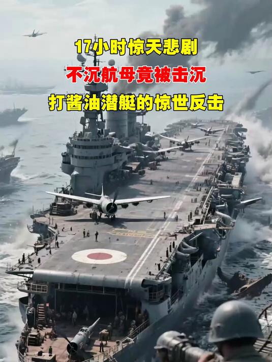 17小时惊天悲剧，不沉航母竟被击沉，打酱油潜艇的惊世反击