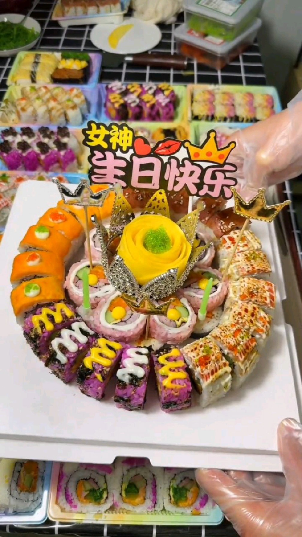 这样的一个生日蛋糕,真的很有创意呀!