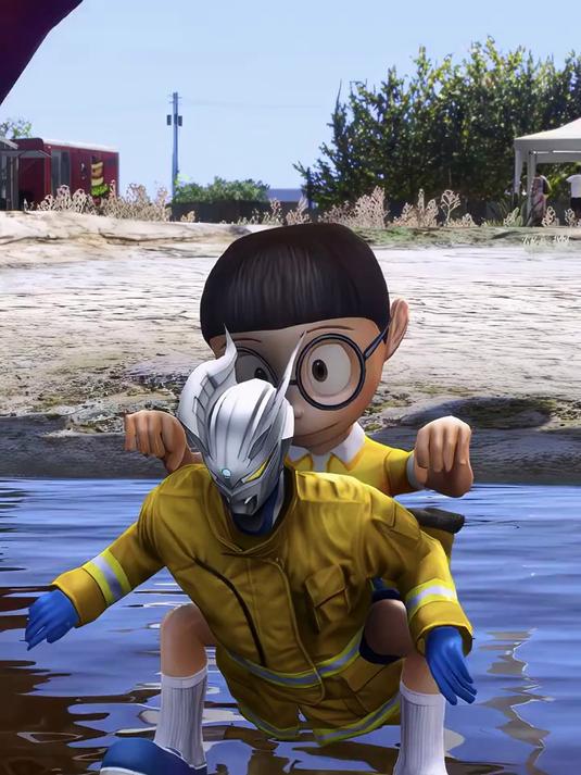 奥特曼儿童动画片：奥特消防队游泳比赛