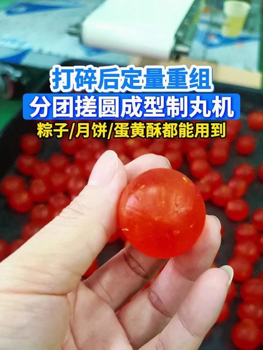 打碎后重组,自动定量分团搓圆成型机,粽子/月饼/蛋黄酥都能用到