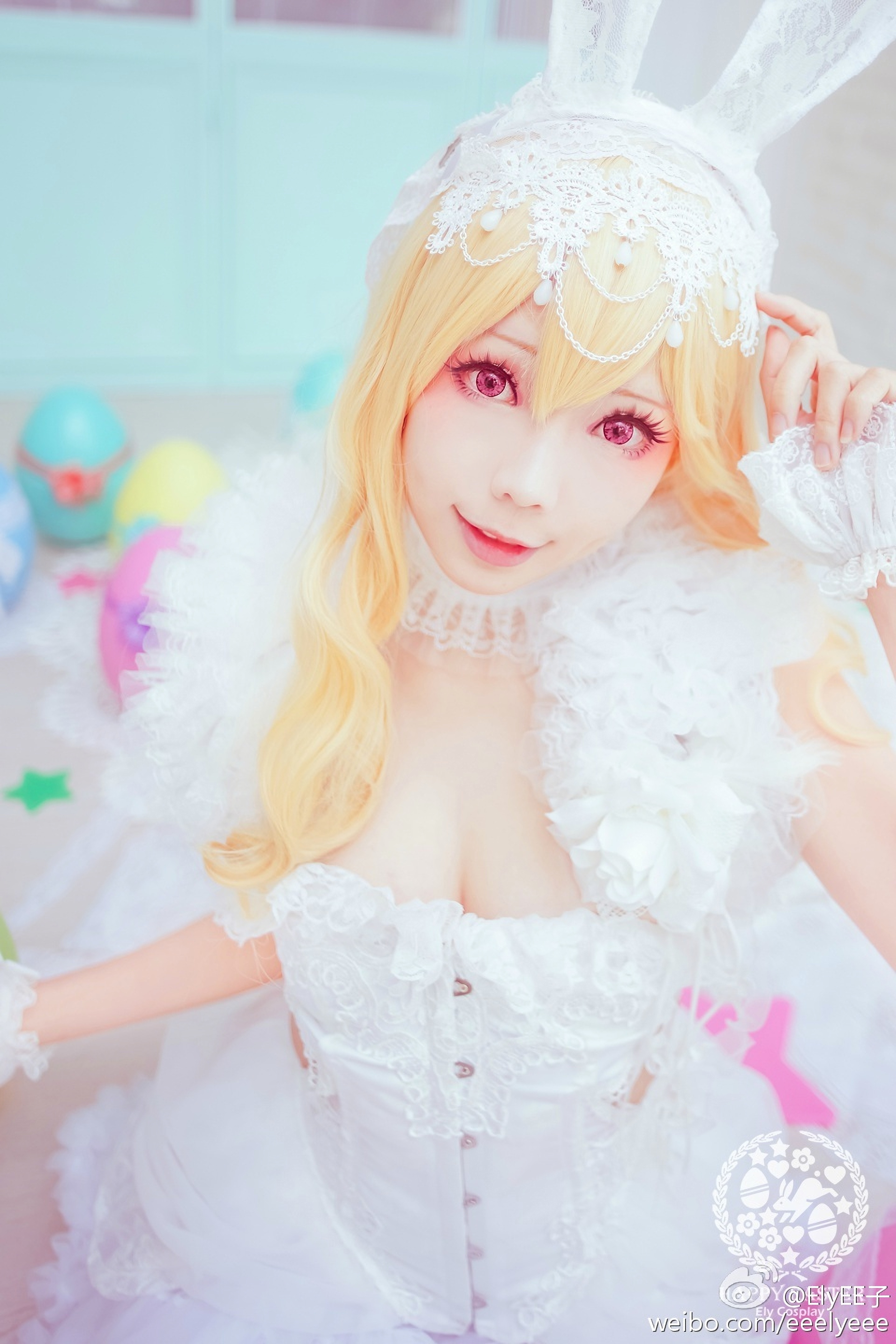 图片[9]-Ely_eee(ElyEE子) NO.008 — 兔耳白礼服[9P11M]-六色网