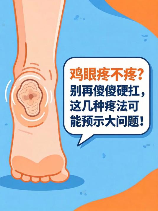 鸡眼疼不疼?别再傻傻硬扛,这几种疼法可能预示大问题!