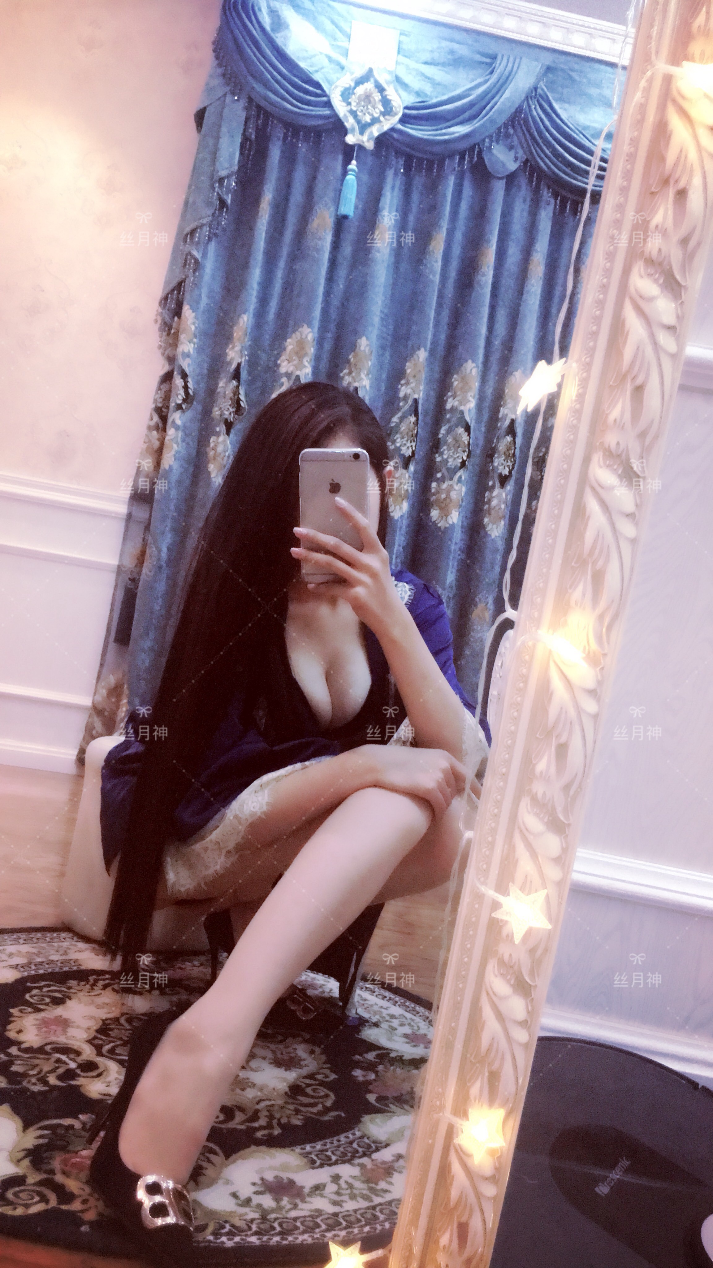 图片[2]-丝月神 NO.017 维密睡衣肉丝绒面高跟[88P71M]-六色网