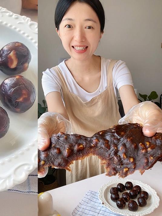 无添加的红枣馅!自己做无糖低油更健康枣泥馅!延展性也很好