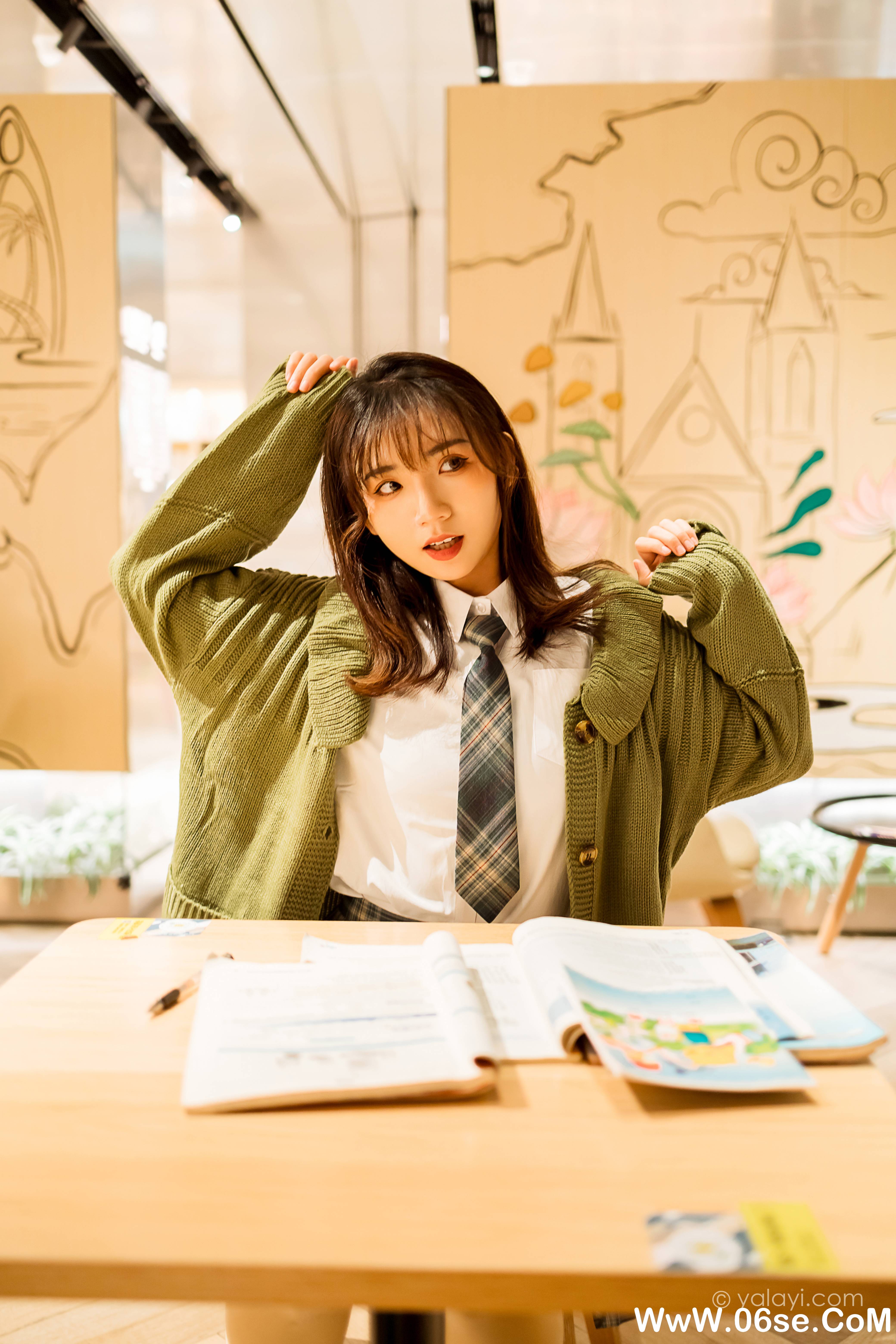 图片[24]-[YALAYI雅拉伊] 2021.01.19 NO.753 果果《一起补习的日子》[44P+1P578M]-六色网