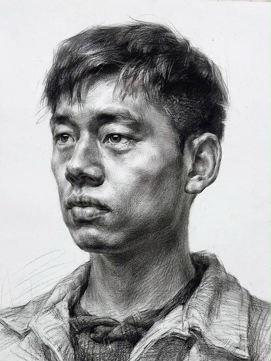画素描头像,做好这几个步骤考试高分不用愁