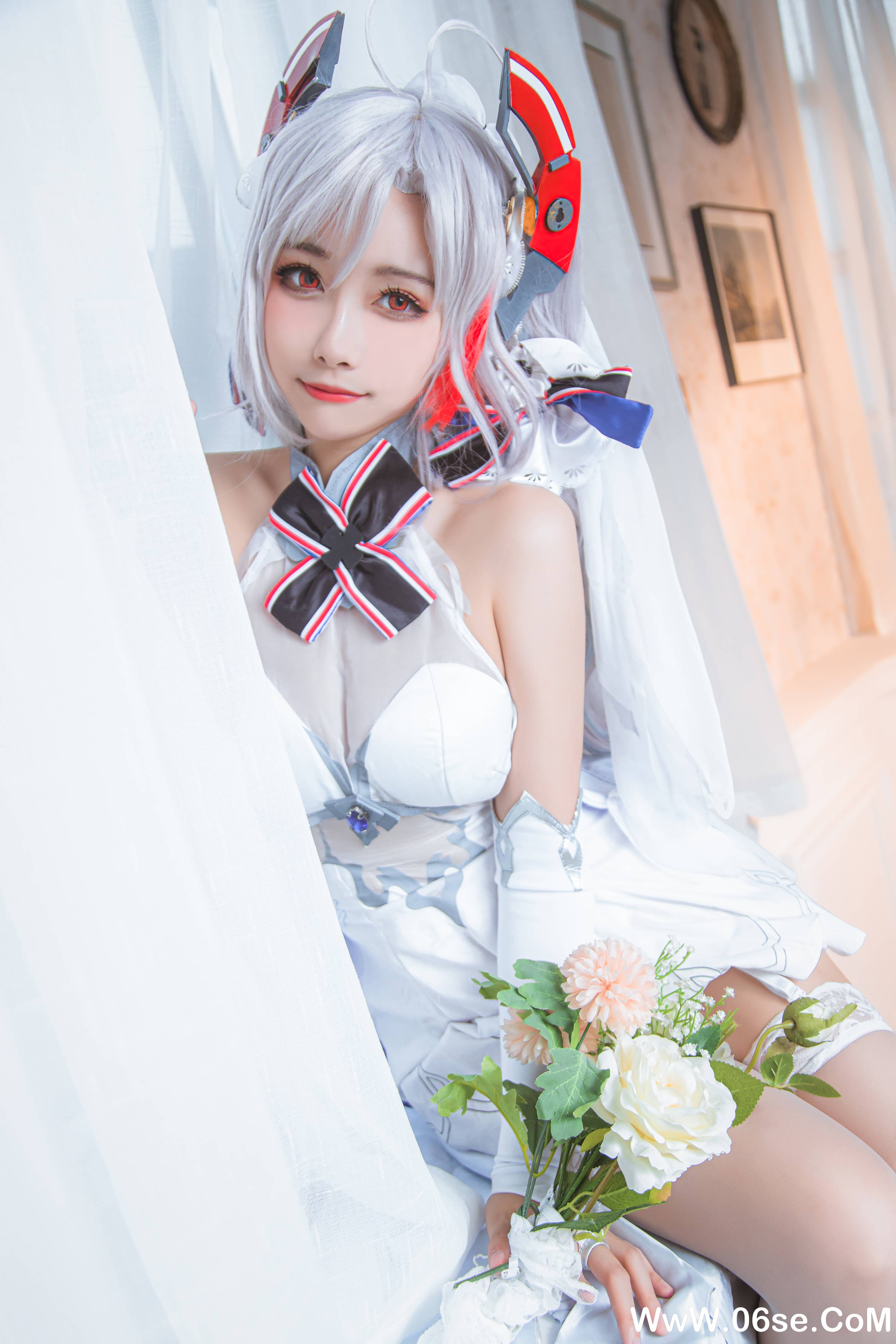 图片[6]-Momoko葵葵 NO.034 — 欧根之花嫁[20P109M]-六色网