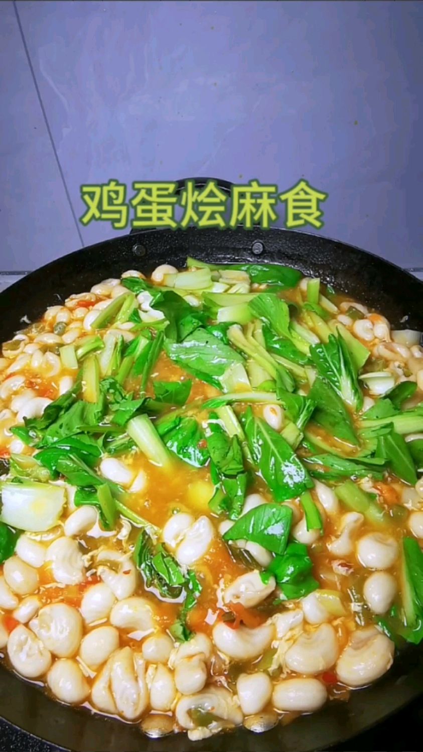 家常便饭:鸡蛋烩麻食-酸辣开胃,营养美味。