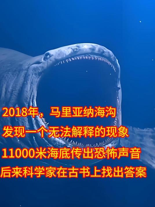 深度11000米的马里亚纳海沟传出恐怖声音,《山海经》归墟存在吗