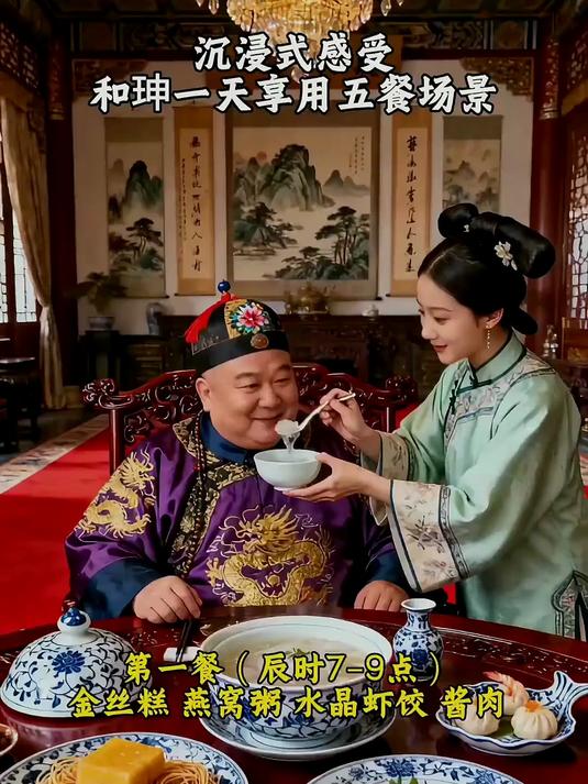 沉浸式感受和珅一天五餐的场景!