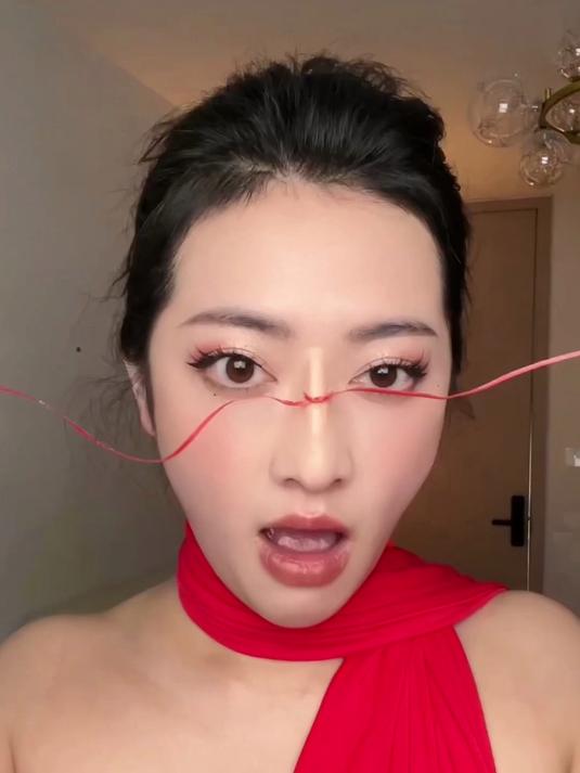 #年味差异万花筒#橡皮泥捏鼻 姐的女娲就是自己