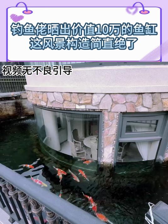 钓鱼佬晒出价值10万的鱼缸,这风景构造简直绝了