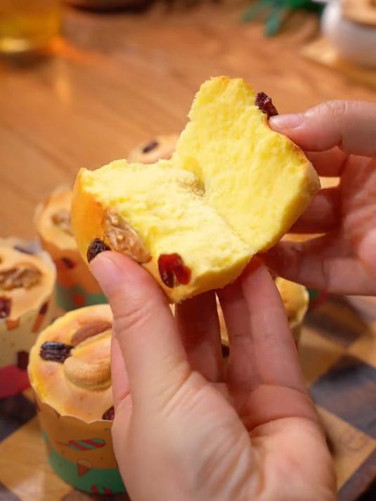 好吃的杯子坚果蛋糕