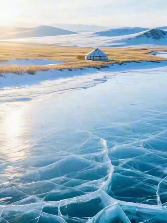 内蒙古·达里湖：天鹅湖上的华子鱼洄游（冰下）奇观