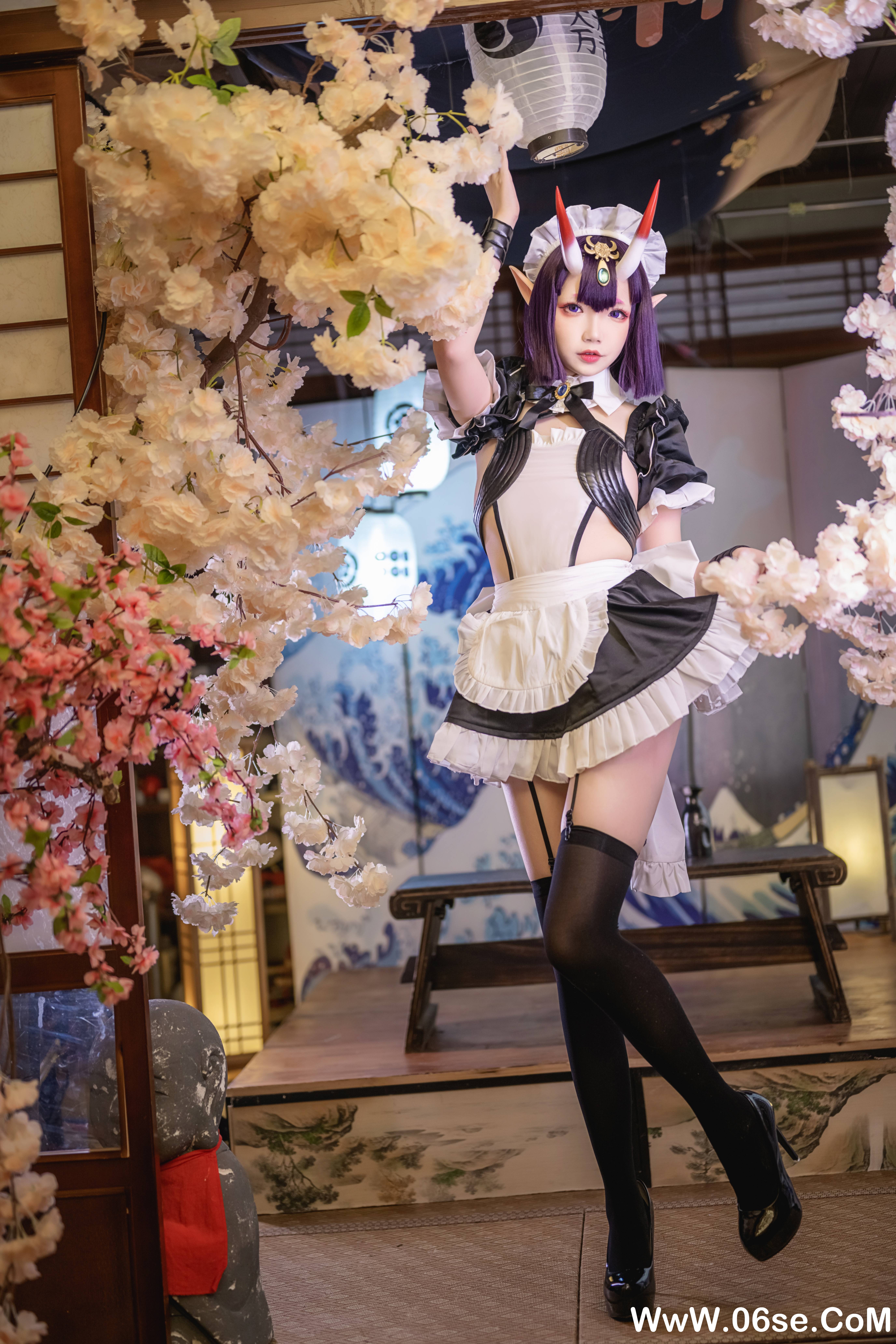 图片[17]-Cos小姐姐雪琪 NO.148 — 酒吞童子女仆[62P+13V1.44G]-六色网