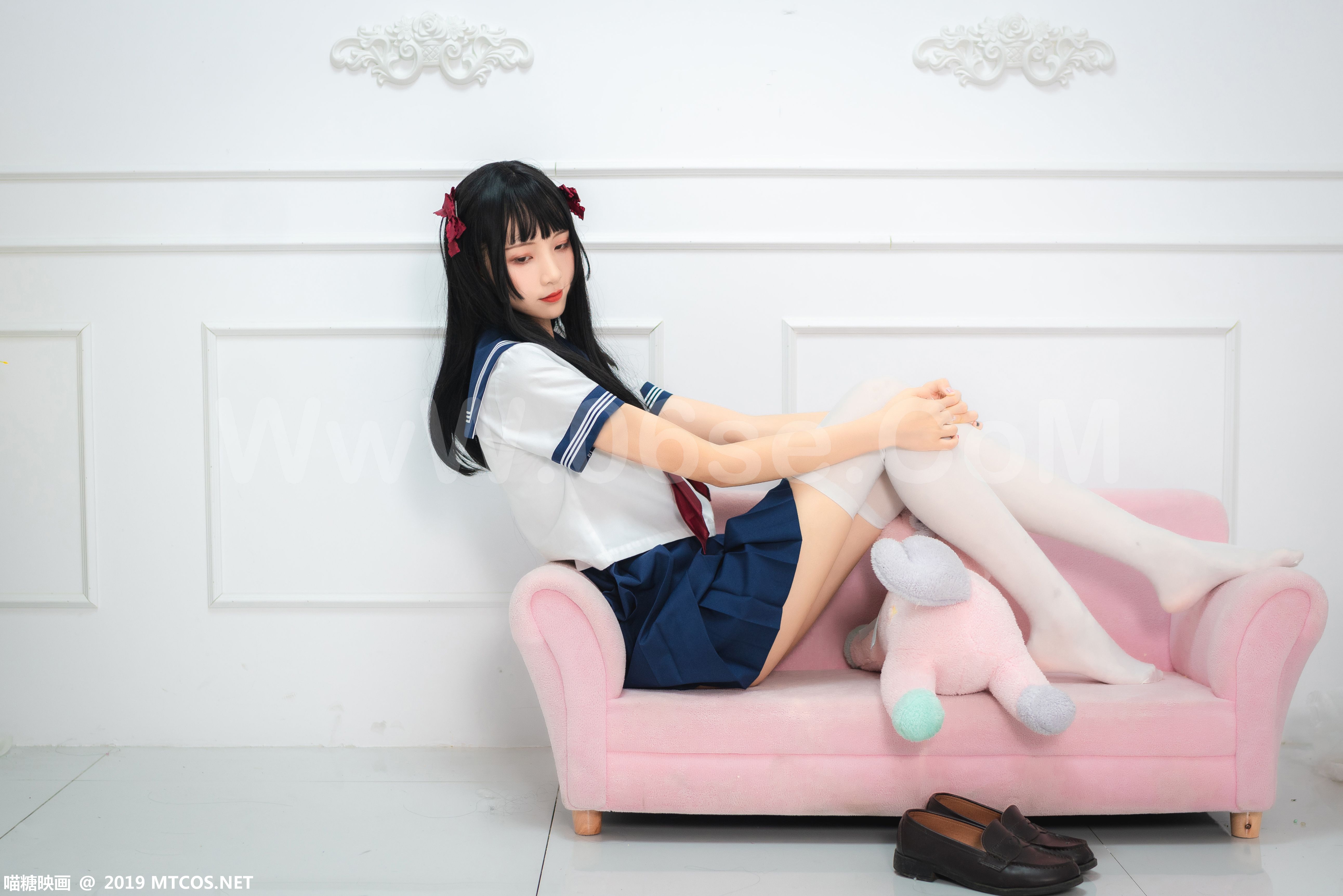 图片[29]-[MTCos] 喵糖映画 Vol.012 蓝白水手服-六色网