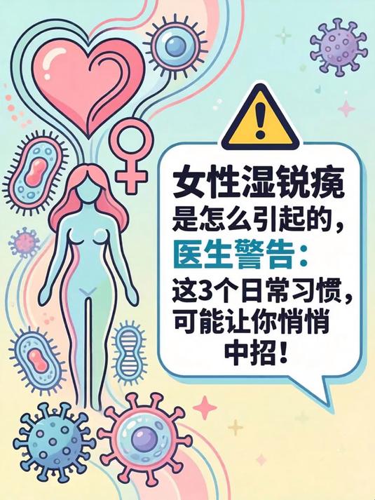 女性湿锐疣是怎么引起的,医生警告:这3个日常习惯,可能让你悄悄中招!