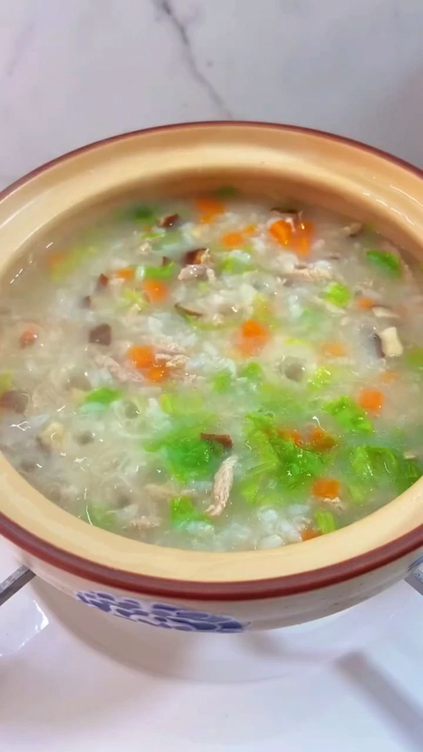 香菇青菜瘦肉粥这样做