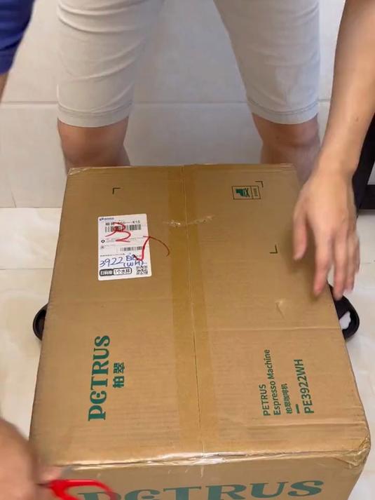 柏翠PE3922双锅炉小型家用全半自动咖啡机商用意式蒸汽打奶泡萃取